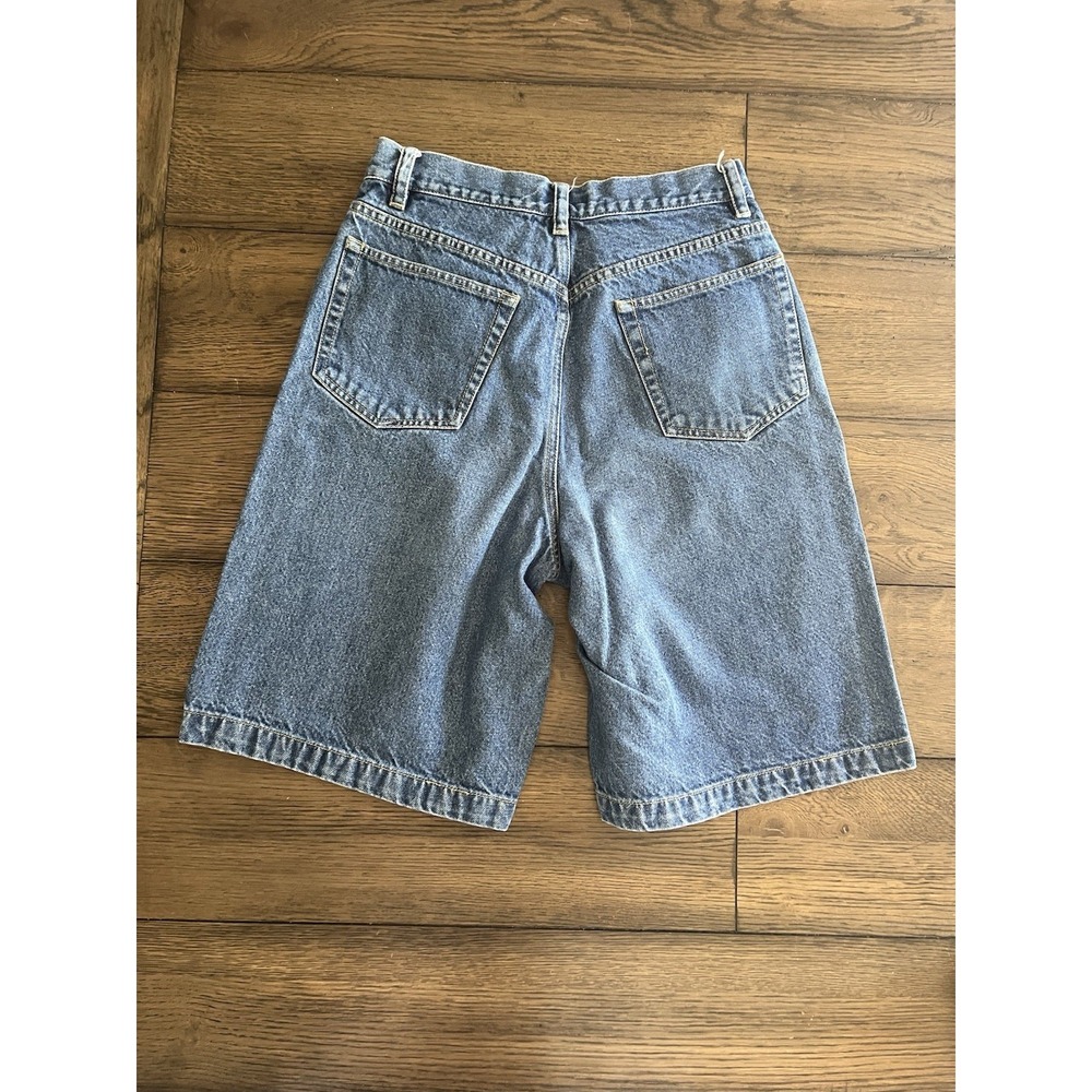 Liz Claiborne Vintage Women's Blue Denim High Rise Shorts Size 8 100% Cotton - Picture 2 of 6